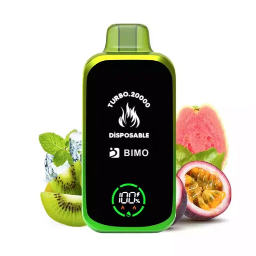 Premium Disposable Vape BIMO TURBO 20000 Puffs with Dual Mesh Coil and Rechargeable 850mAh Battery