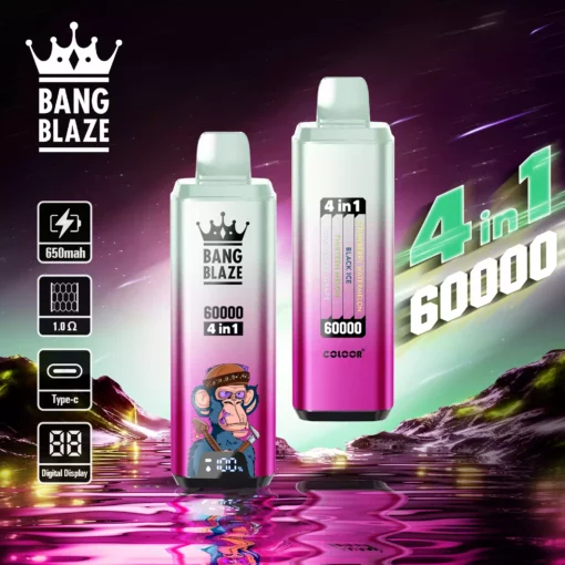 Quality Bulk BANG BLAZE 60000 DSK050 Disposable Vape Pen with Type C and Large E Liquid