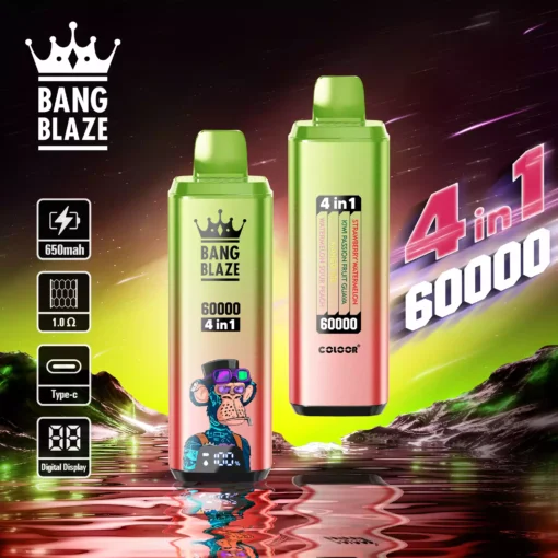 Quality Bulk BANG BLAZE 60000 DSK050 Disposable Vape Pen with Type C and Large E LiquidQuality Bulk BANG BLAZE 60000 DSK050 Disposable Vape Pen with Type C and Large E Liquid