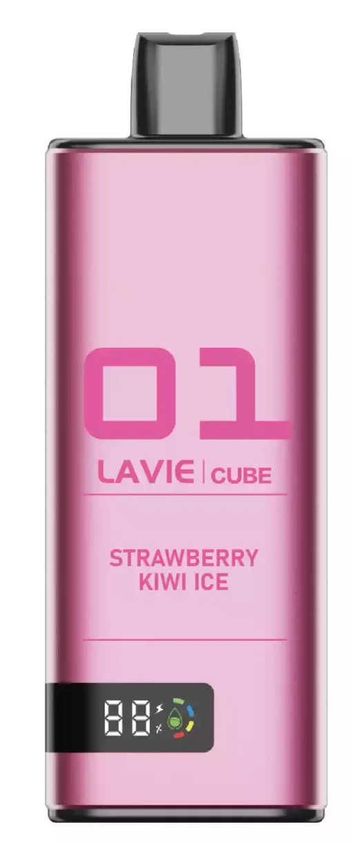 Wholesale High Quality LAVIE Cube 20000 Puffs Disposable Vape Featuring Dual Mesh Coil and Type C Charger